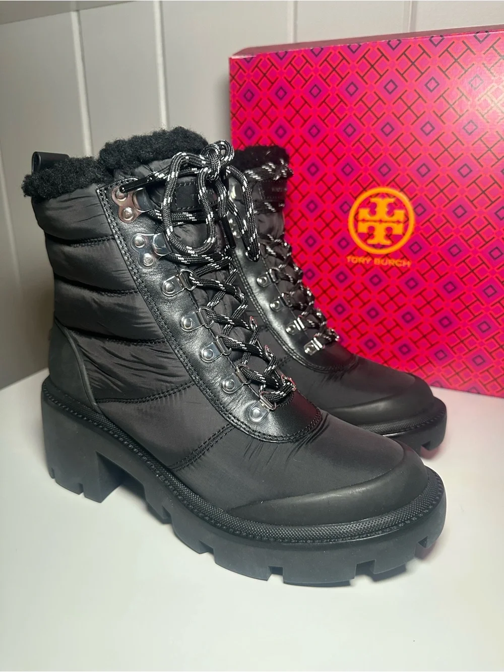 Tory Burch Black Nylon Boots